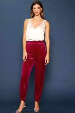 Velvet Jogger Pants*SKIES ARE BLUE Hot