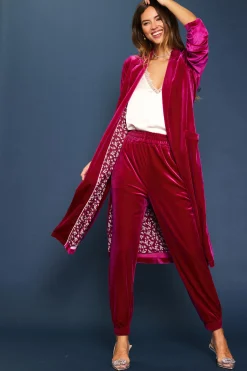 Velvet Jogger Pants*SKIES ARE BLUE Hot