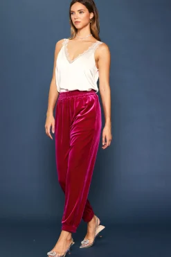 Velvet Jogger Pants*SKIES ARE BLUE Hot