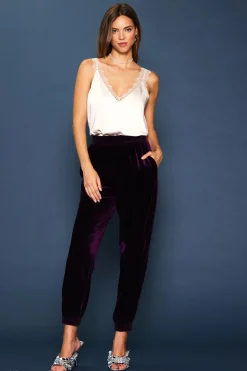 Velvet Jogger Pants*SKIES ARE BLUE Discount