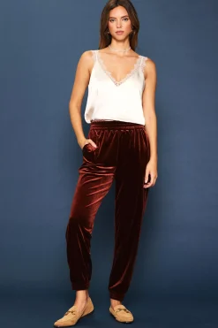 Velvet Jogger Pants*SKIES ARE BLUE Best