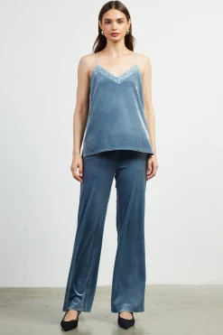 Velvet Lace Detail Cami*SKIES ARE BLUE Discount