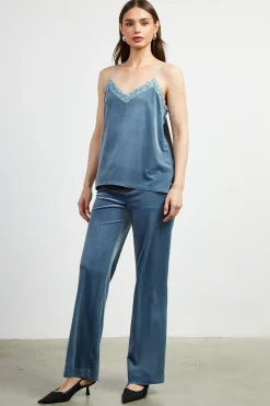 Velvet Lace Detail Cami*SKIES ARE BLUE Discount