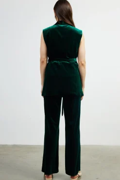 Velvet Vest with Self Tie*SKIES ARE BLUE Online