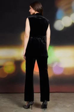 Velvet Vest with Self Tie*SKIES ARE BLUE Sale