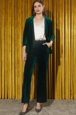 Velvet Wide Leg Pants*SKIES ARE BLUE Clearance