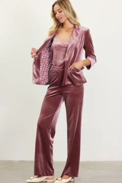 Velvet Wide Leg Pants*SKIES ARE BLUE Outlet