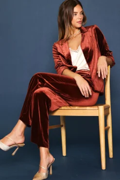 Velvet Wide Leg Pants*SKIES ARE BLUE Online