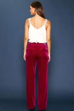 Velvet Wide Leg Pants*SKIES ARE BLUE Best