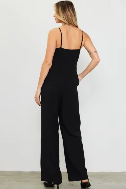 Waist Tie Detail Sleeveless Jumpsuit*SKIES ARE BLUE Outlet