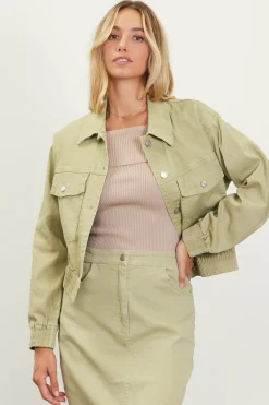 Washed Cotton Twill Jacket*SKIES ARE BLUE Discount