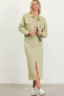 Washed Cotton Twill Jacket*SKIES ARE BLUE Discount
