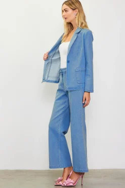 Washed Blazer*SKIES ARE BLUE Discount
