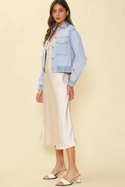 Washed Denim Jacket*SKIES ARE BLUE Sale