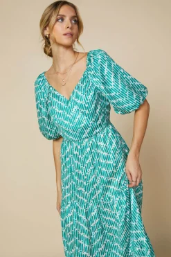 Watercolor Chevron Maxi Dress*SKIES ARE BLUE Best